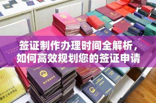 临安签证制作办理时间全解析，如何高效规划您的签证申请流程