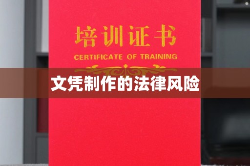 临安文凭制作的法律风险