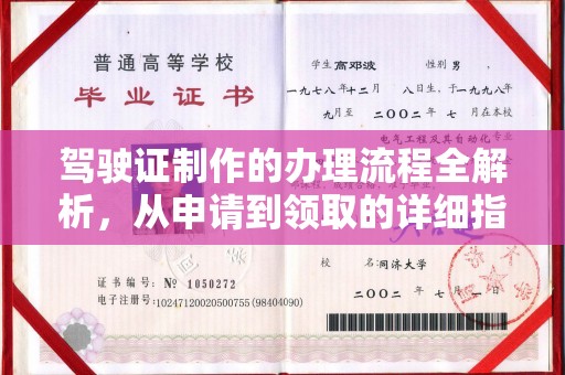 临安驾驶证制作的办理流程全解析，从申请到领取的详细指南