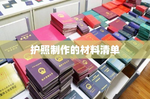 临安护照制作的材料清单